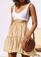 Boho Skirts in Mini Skirt, Yellow Tiger For Women